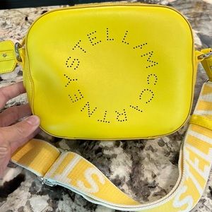 Stella McCartney Logo Mini Crossbody Yellow With Strap